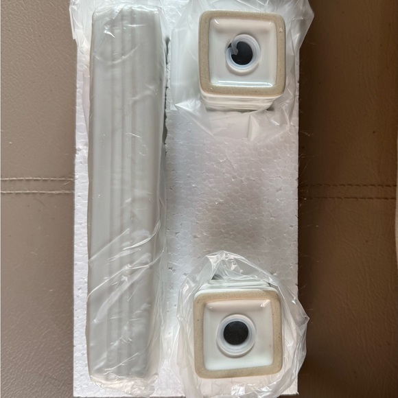 NWB Nora Fleming Pinstripes Salt & Pepper Shakers - Picture 7 of 10